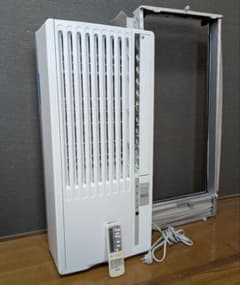 Haier JA-16V 窓用エアコン 本体 リモコン＋枠付き - メルカリ