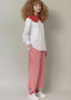 COMME des GARCONS GIRL ギンガムチェックパンツ　レッド　S COMME des GARCONS GIRL ギンガムチェックパンツ レッド S - メルカリ