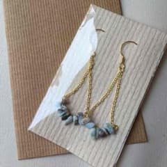 ラリマー揺れるピアス♡のサムネイル