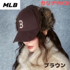 カリナPICK⭐MLB ファーイヤーフラップ キャップ ブラウン レッドソックス m16627176845_1.jpg?1765094040