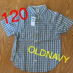 【OLD NAVY】新品未使用　キッズチェックシャツのサムネイル