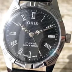オリス Oris メンズ腕時計 アンティーク ビンテージ 手巻き ブラック レアのサムネイル