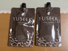 YUSEEK Cream Shampoo ダークブラウン 350g 2個セットのサムネイル