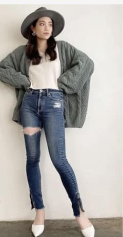 M/W HEM ZIPスキニーデニムパンツのサムネイル