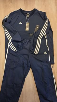 adidas トレーニングウェア 4L 2XO 上下セット ネイビーのサムネイル