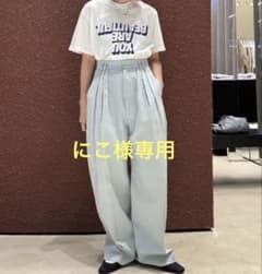 ☆新品未使用☆＜6(ROKU)＞コットンレーヨン タックパンツ 26SS - メルカリ