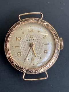希少 蛇S SEIKO 18K レディース 手巻き 腕時計 スモセコ 稼働品 - メルカリ