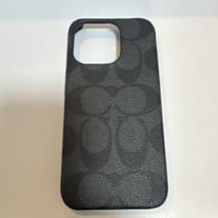 COACH iPhone15 PROケース シグネチャー ブラックのサムネイル