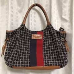 【美品】ケイトスペード　ジャガード　トートバッグ　A4可　巾着つきのサムネイル