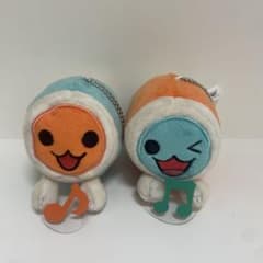 太鼓の達人　どんちゃん+かっちゃん　マスコット　ぬいぐるみ　キーホルダー