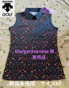 専用出品　新品☆ デサント　ストレッチ　リバティ柄 スリーブレス シャツのサムネイル