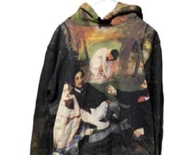 希少 supreme パーカー 絵画 総柄 le bain pullover - メルカリ