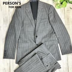 PERSON'S＊ A5 カノニコ チョークストライプ 本切羽 2ボタン スーツ