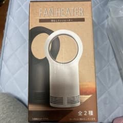 ファンヒーターホワイト 卓上ヒーター　電気ヒーターのサムネイル