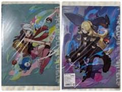 ポケモン シロナ カトレア クリアファイル 未開封✳️ポケモン『A4クリアファイル4枚』シロナ／カトレア