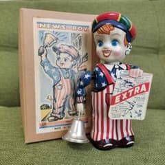 レトロ】北原照久監修 ニュースボーイ 復刻版 ブリキ NEWS-BOY - メルカリ