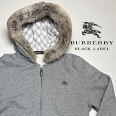 ⭐激レアビッグサイズ⭐BURBERRY BLACK LABEL ファー パーカー ⭐極美品⭐BURBERRY BLACK LABEL ラビットファー パーカー - メルカリ