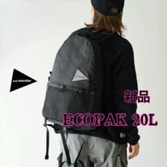 新品　アンドワンダー　and wander ECOPAK 20L デイパック
