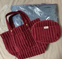 コメダ珈琲福袋 コーデュロイ トートバッグ & ポーチ セット