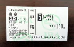 2004年 ハーツクライ 日本ダービー 現地 単勝馬券 - メルカリ