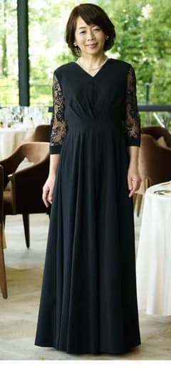 【専用】tweed マザーズドレス　9号　ブラック　結婚式のサムネイル