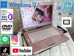 ✨️富士通　LIFEBOOK LH700 美品ピンク SSD512GB✨️のサムネイル