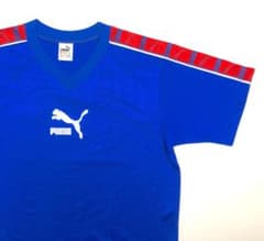 PUMA プーマ ヒットユニオン Vネックサッカーシャツ XO 日本製 レトロ