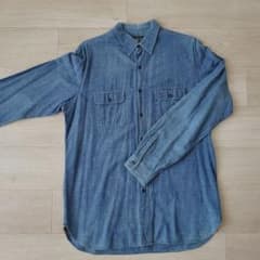 放出】ダブルアールエルRRL シャンブレーワークシャツ サイズM - メルカリ