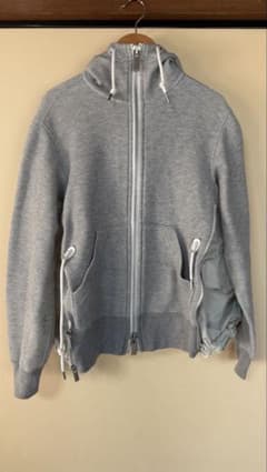 sacai ジップアップパーカー グレー　size1のサムネイル