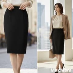 ☆新品☆ MaxMara マックスマーラ【36】タイトスカート 膝丈