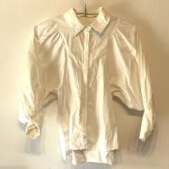 GRL ボリューム袖　長袖シャツ ホワイト　フリーサイズ
