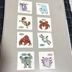 ポケモンデコキャラシール 8枚セット　昭和のサムネイル