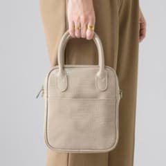 Neuna/2wayクロコ柄スクエアレザーショルダーハンドバッグのサムネイル