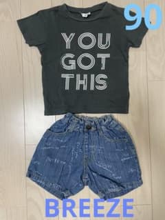 【BREEZE】 美品2枚セット　90 Tシャツ 半ズボンのサムネイル