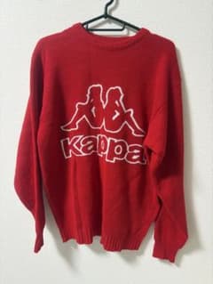 Kappa カッパ ニット セーター レッド Lのサムネイル