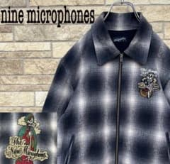 nine microphonesオンブレチェックジャケット　プレイハンドswagのサムネイル