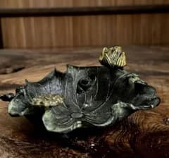 時代 古銅 蓮型 蓮花 蝸牛 筆洗い 時代 古銅 蓮型 蓮花 蝸牛 筆洗い - メルカリ