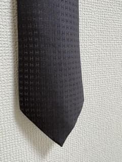 HERMES ブラック ネクタイ Hマークのサムネイル