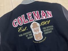 Coleman ウール レザー 切り替え スタジャン - メルカリ
