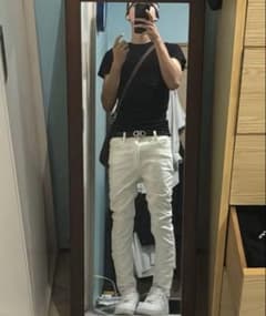drip スリムフィット ホワイトデニム バラバサス S-M相当 drip スリムフィット ホワイトデニム バラバサス S-M相当 - メルカリ