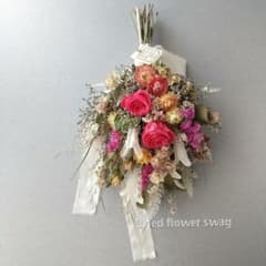 ドライフラワー ❁ 40~45cm プリザーブドローズのスワッグ ドライフラワー ❁ 40~45cm プリザーブドローズのスワッグ - メルカリ