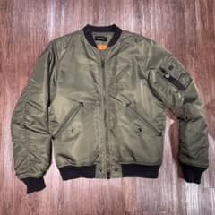 DIESEL MA-1 ディーゼル フライトジャケット カーキ L - メルカリ