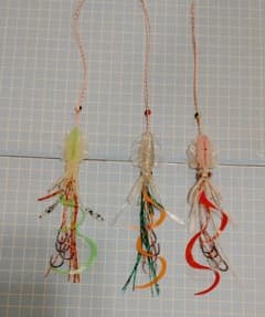 伊勢尼12号、4本フック！タイラバ　リアルイカベイト3セット！のサムネイル