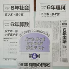 第4回8月実施】五ツ木駸々堂模試 6年 2023年度版 - メルカリ