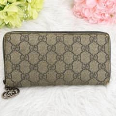 GUCCI グッチ GGスプリーム ラウンドファスナー長財布 GGチャームのサムネイル