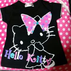 キティTシャツ80黒のサムネイル