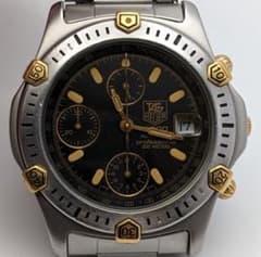 タグホイヤー　プロフェッショナル　2000　K18コンビ　クロノグラフ　自動巻き タグホイヤー プロフェッショナル 2000 K18コンビ クロノグラフ 自動