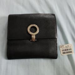 BVLGARI ビー・ゼロワン サークルクリップ グレインレザー二つ折り財布