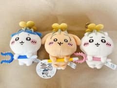 3点まとめて タグ付き ちいかわ 討伐マスコット第一弾 ハチワレ うさぎ