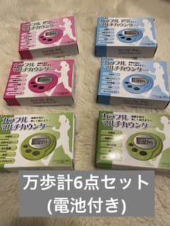 万歩計6点セット(結婚式など)電池付きのサムネイル